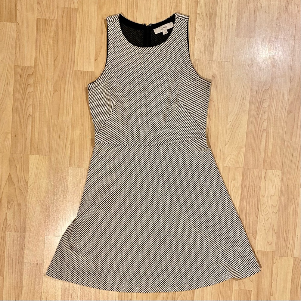 Black and White Loft dress